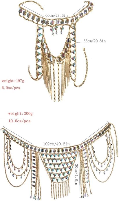 Connie Cloris Women's Sexy Suit Body Chain