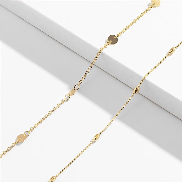 Body Chain for Women 14K Gold Plated Waist Beads Chain Gold Belly Belt Body Chains Waterproof Adjustable Sexy Bikini Beach Body Jewelry Daily Belts Gifts for Women 26.5-33Inch