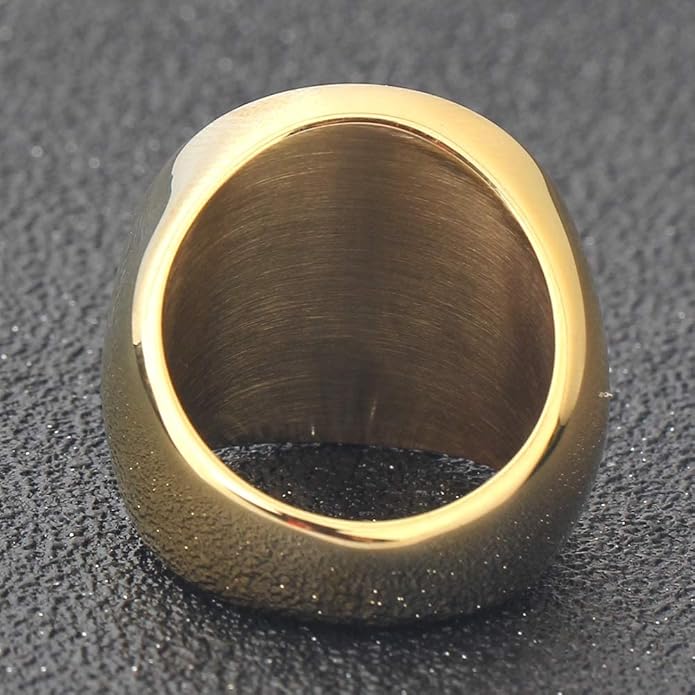 Stainless Steel Round Shape Classical Simple Plain Wedding Engagement Statement Pinky Band Signet Rings for Men Women Size 4-15