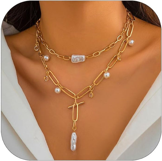 Choistily Charm Necklace Dainty Gold Western Outfit Beach Jewelry for Women Trendy Cowgirl Accessories for Women Gold Bow Sea Shell Pendant Necklace Preppy Stuff Summer Jewelry 2025