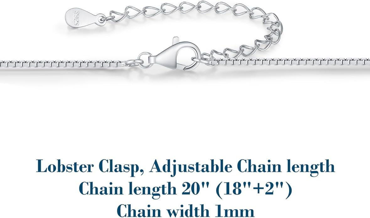 Moissanite Necklace for Women, 1-3 Carat Moissanite Heart Necklace Engraved with 'I LOVE YOU', Birthday Gift for Wife, Anniversary Present for Wife, Women, Jewelry Gifts for Girlfriend, Mom