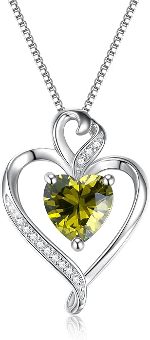 Heart Necklaces for Women 925 Sterling Silver Pendant Necklace Rose Gold Plated White Gold/14K Gold Plated Love Necklace for Her Girlfriend Wife Valentines Day Birthday Women Jewelry 18"+2"