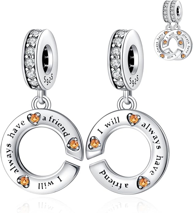 Annmors Charms for Bracelets Family Animal Safety Chains Nature Dangle for Women Bracelets & Necklace Pendant