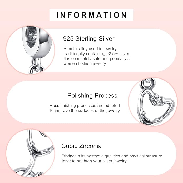 Annmors Charms for Bracelets Family Animal Safety Chains Nature Dangle for Women Bracelets & Necklace Pendant