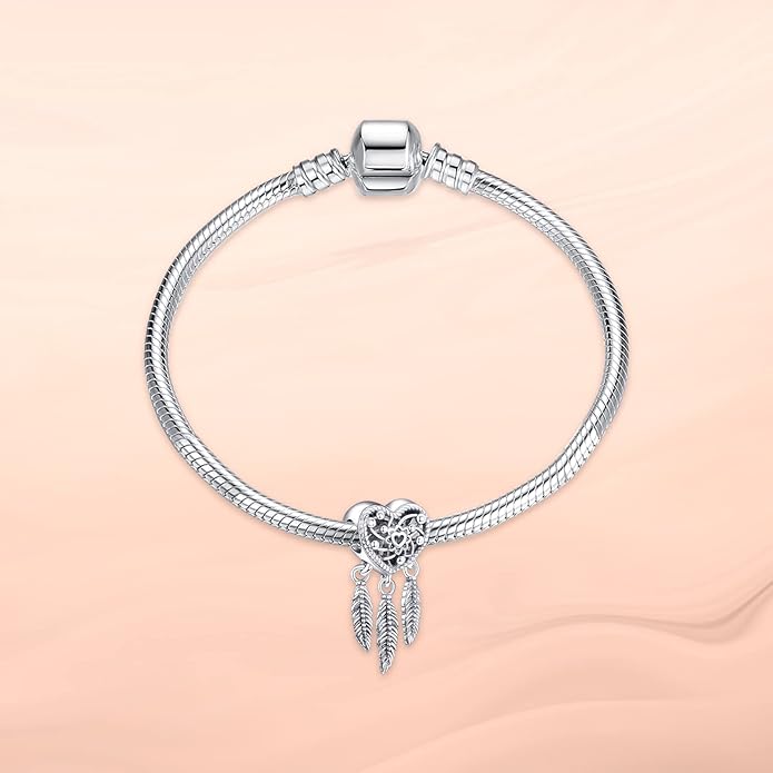 Annmors Charms for Bracelets Family Animal Safety Chains Nature Dangle for Women Bracelets & Necklace Pendant