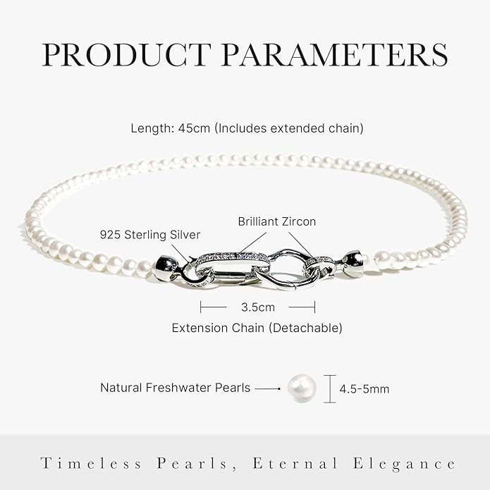 Pearl Necklaces for Women,Charm Choker Necklaces with Natural Freshwater Cultured Pearls,Dainty Pendants Necklaces Daily Wear or Fashion Gift for Women