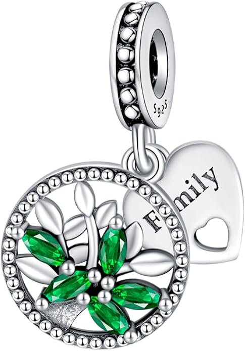 Annmors Charms for Bracelets Family Animal Safety Chains Nature Dangle for Women Bracelets & Necklace Pendant