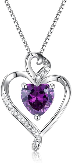 Heart Necklaces for Women 925 Sterling Silver Pendant Necklace Rose Gold Plated White Gold/14K Gold Plated Love Necklace for Her Girlfriend Wife Valentines Day Birthday Women Jewelry 18"+2"