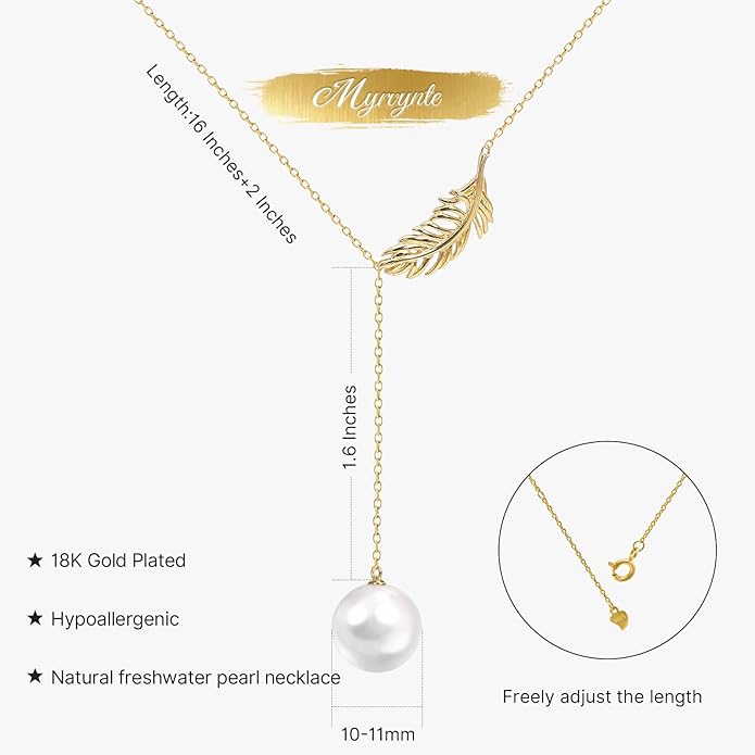 Pearl Necklaces for Women,Charm Choker Necklaces with Natural Freshwater Cultured Pearls,Dainty Pendants Necklaces Daily Wear or Fashion Gift for Women