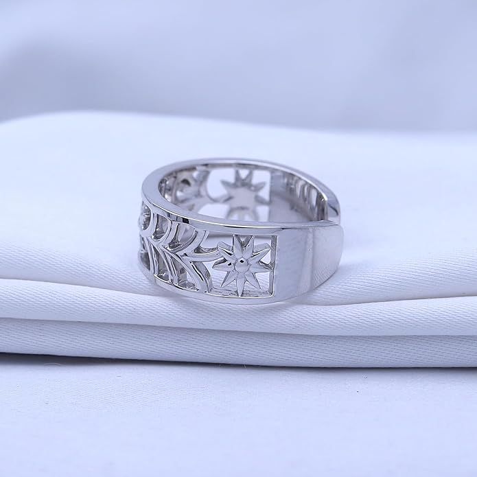 Adjustable Flower Toe Ring Jewelry for Women 14k Gold Plated Sterling Silver