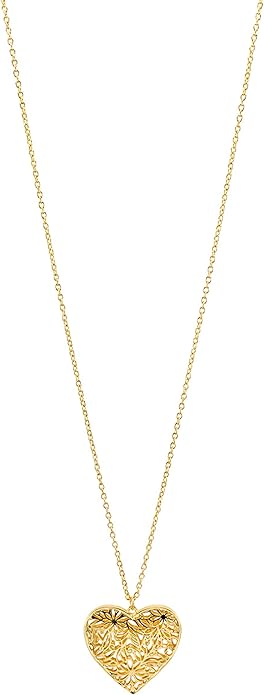 Jewelry Heart Pendant Necklace for Women, 18" Lightweight Chain, Gift-Ready, Elegant and Versatile Design