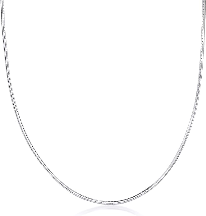 PORI JEWELERS 925 Sterling Silver 1.5MM Magic 8 Sided Italian Snake Chain - Women - Made In Italy