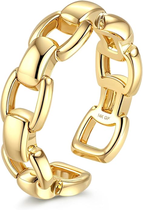 FIASASO 14K Gold Filled Toe Rings for Women Non Tarnish 14K Gold Filled Toe Ring Adjustable Band Opal Dainty Toe Ring Summer Beach Open Toe Rings Foot Jewelry
