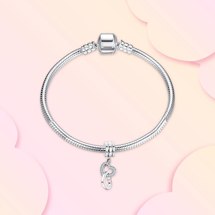 Annmors Charms for Bracelets Family Animal Safety Chains Nature Dangle for Women Bracelets & Necklace Pendant