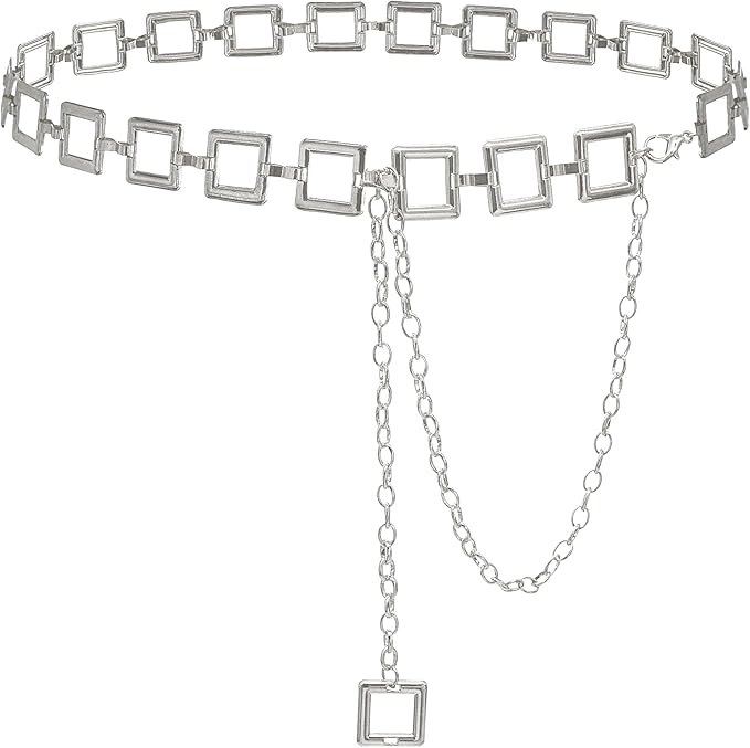 Women's Chain Belt Metal Waist Belt Chunky Belly Link Belt
