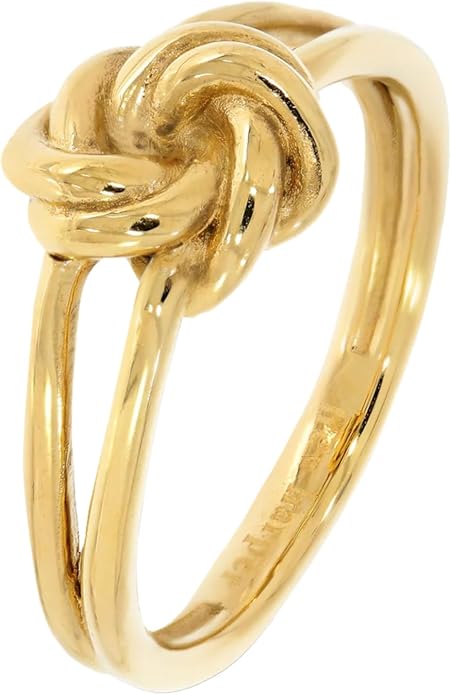 Hey Harper Gold Ring for Women - Gold Plated Stacking Waterproof & Sweatproof Jewerly Ring - Everday Non Tarnish Cute Fashion Circle Rings