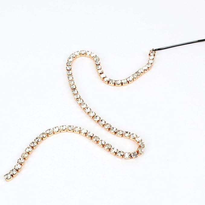 6PCS Dreadlocks Metal Tassel Ponytail Multi-Strand Hair Chain Prom Party Concave styling hair accessories hair extension chain with clip for girls and women (multicolor)