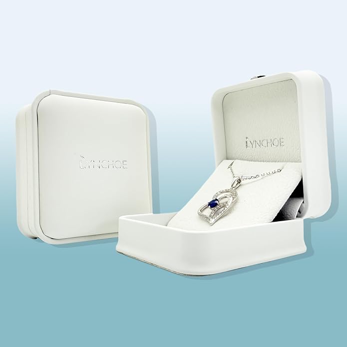 Heart Birthstone Silver Necklace for Women, S925 Sterling Silver Pendant Necklace Birthday Jewelry Gifts for Her Mother Mom Wife Girlfriend