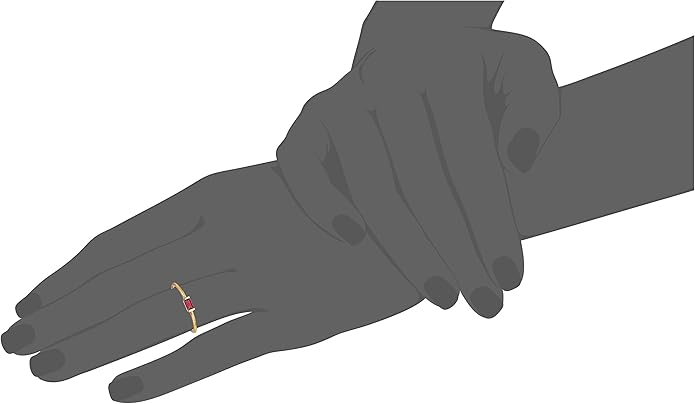 Amazon Essentials 18K Yellow Gold Plated Sterling Silver Cubic Zirconia Fashion Stackable Ring (previously Amazon Collection)