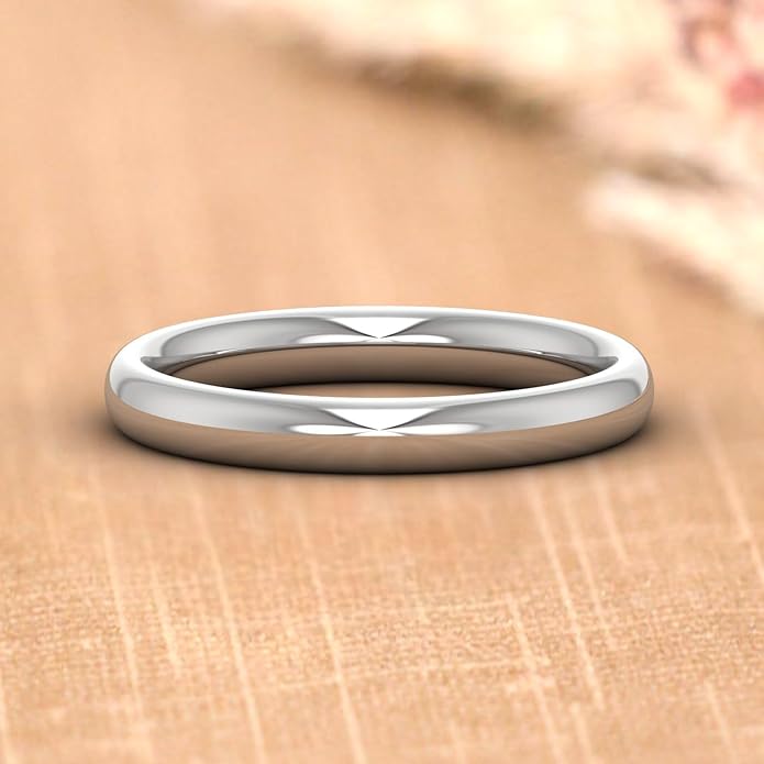 14K Gold 3mm Plain Wedding Band