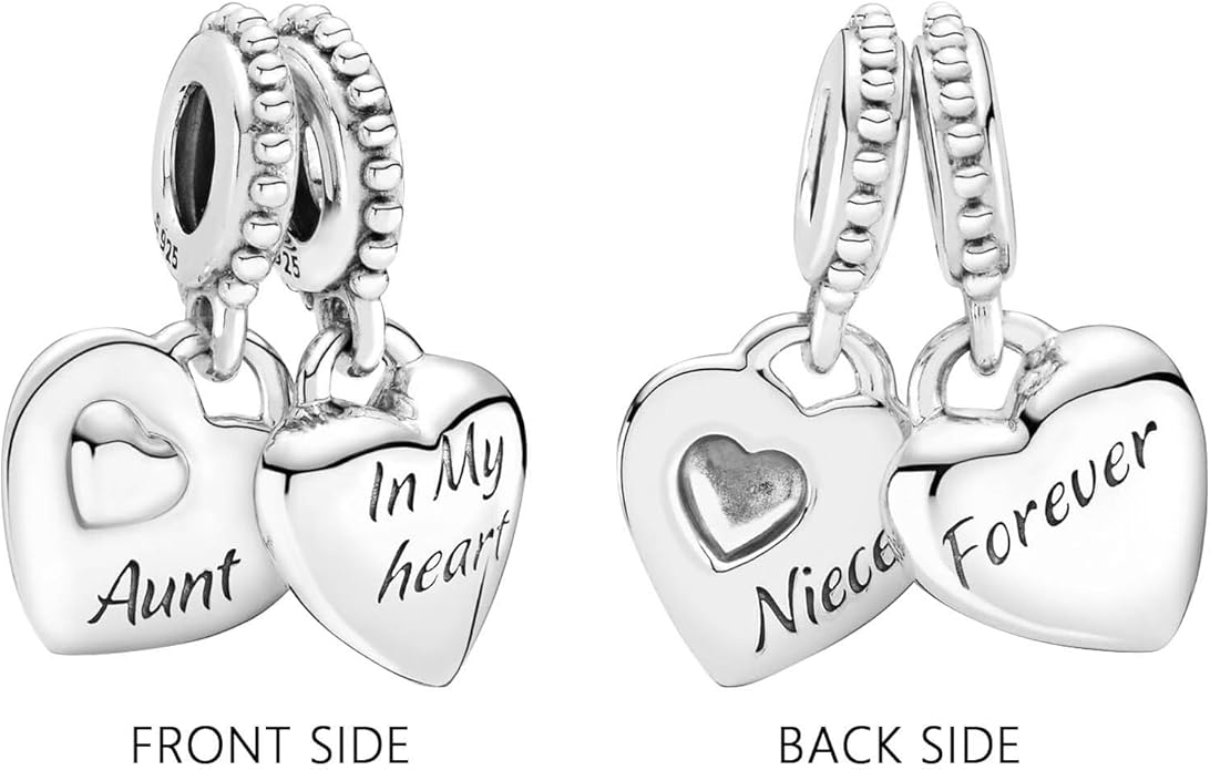 Annmors Charms for Bracelets Family Animal Safety Chains Nature Dangle for Women Bracelets & Necklace Pendant