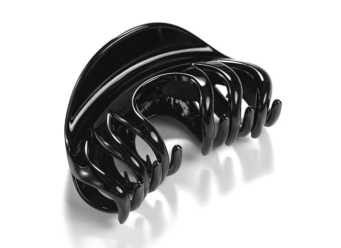 Youxuan 4 Inch Hair Claw for Women, Pretty Clip, Grip for Thick Hair, Black
