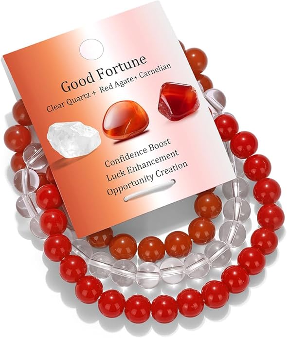 Healing Crystal Bracelets for Women Men 8mm Tiger Eye Hematite Black Obsidian Natural Stone Beaded Stretch Bracelet Triple Protection Handmade Gemstone Reiki Spiritual Jewelry Gifts