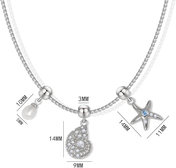 Summer Holiday Necklace,Dainty Chain, Charm Necklace For Women,Cute Cat Charm,Natural Pearls,18k Gold Plated,Choose Your Favorite Charm, Change Easily