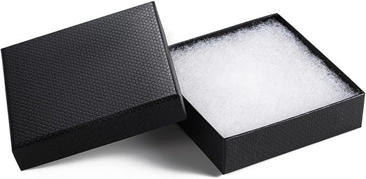 GEFTOL Jewelry Gift Boxes 96 Pack 3.5x3.5x1 Inch Cardboard Jewelry Boxes,Small Gift Boxes for Jewelry Earrings Necklaces Handmade Bangles Bracelets(Black)