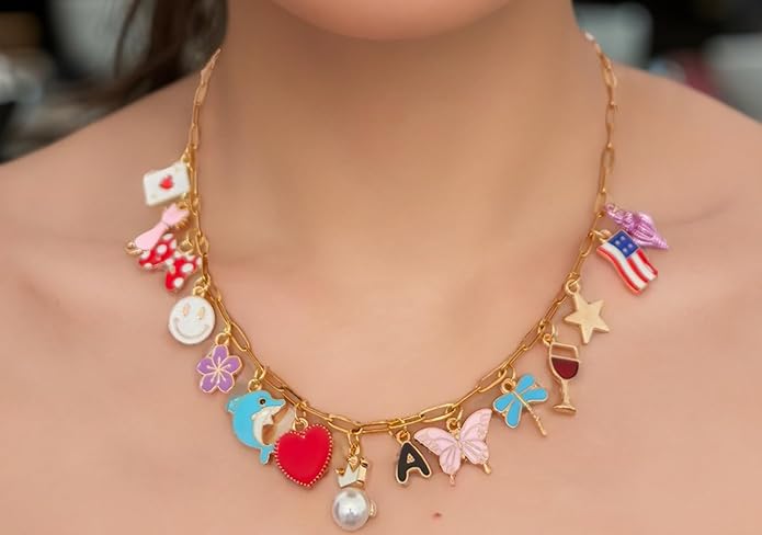 Gold Paperclip Chain Necklace for Women 10pcs 18inch 3X9mm Gold Chains for jewelry Making Stainless Steel Filled 18K Gold Plated Chains Bulk Adjustable Link Chains