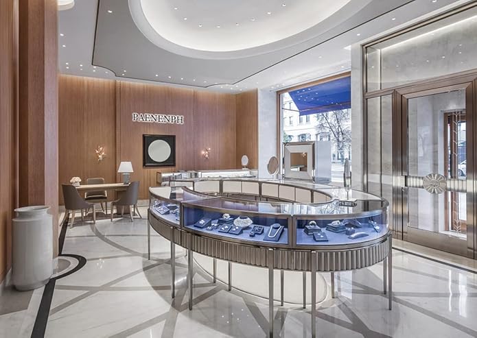 14K Women Gold Flower Chain Necklace,Dainty Sakura Floral Pendant Necklace with Moissanite Diamond,Gift for Mom, Wife, Girlfriend