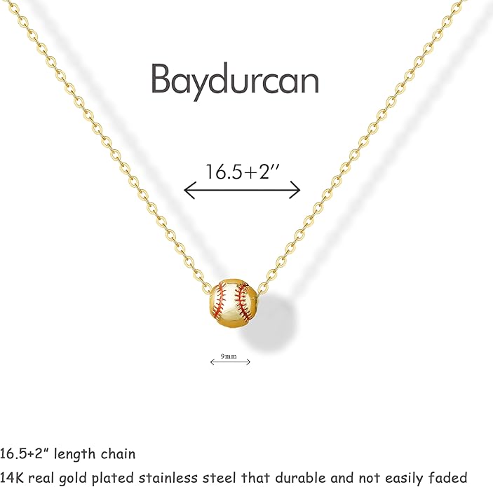 Baydurcan Dainty Gold Necklace for women - 14K Gold Plated Pendant Necklaces Gifts for Friends Sister Mother, Birthday, Christmas, Graduation, Inspirational Gifts