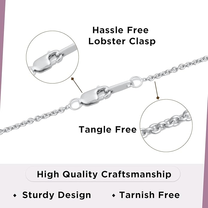 Jewelili Sterling Silver Oval Halo Pendant Necklace for Women | Created Opal, Created Ruby & Created Blue Sapphire with Treated Black & White Round Diamonds | 18" Rolo Chain | Jewelry Gift with Box