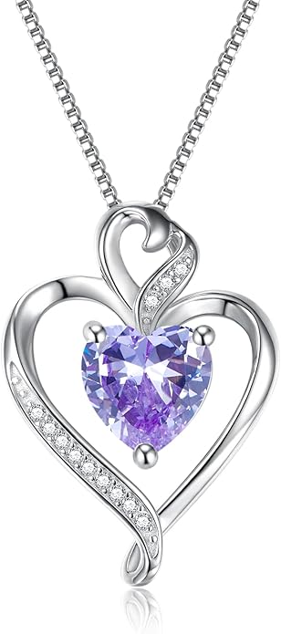 Heart Necklaces for Women 925 Sterling Silver Pendant Necklace Rose Gold Plated White Gold/14K Gold Plated Love Necklace for Her Girlfriend Wife Valentines Day Birthday Women Jewelry 18"+2"