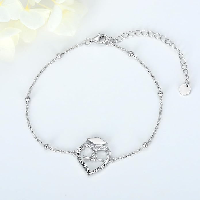 Witches Knot/Double Circle/Dragonfly/Butterfly/Bracelet Sterling Silver Adjustable Charm Bracelet Summer Beach Foot Chain Jewelry for Women Girls Gifts