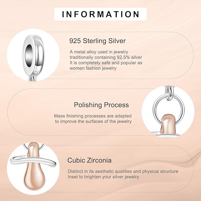 Annmors Charms for Bracelets Family Animal Safety Chains Nature Dangle for Women Bracelets & Necklace Pendant