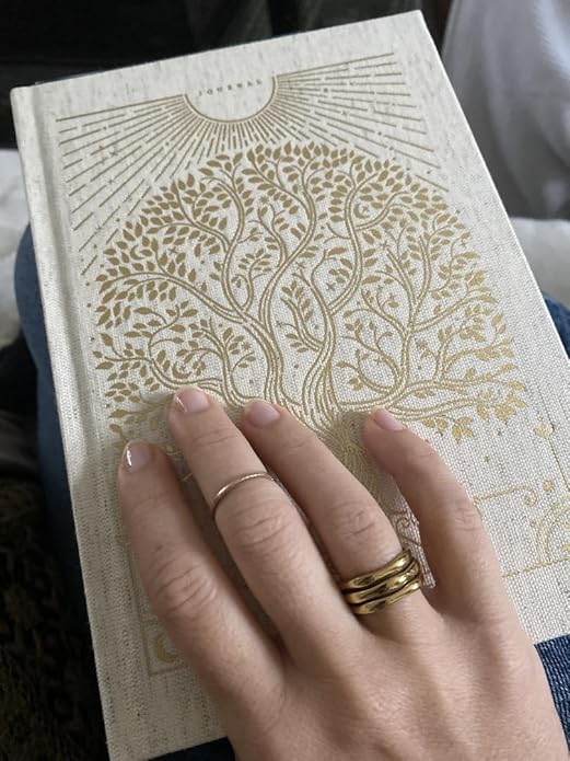 Hey Harper Gold Ring for Women - Gold Plated Stacking Waterproof & Sweatproof Jewerly Ring - Everday Non Tarnish Cute Fashion Circle Rings