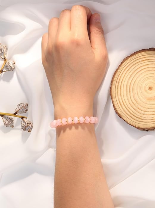 PESOENTH Healing Crystal Gemstone Colorful Beaded Bracelets for Women,Natural Chakra Stone Summer Surfer Beach Boho Bracelet jewelry Gifts for Women Ladies