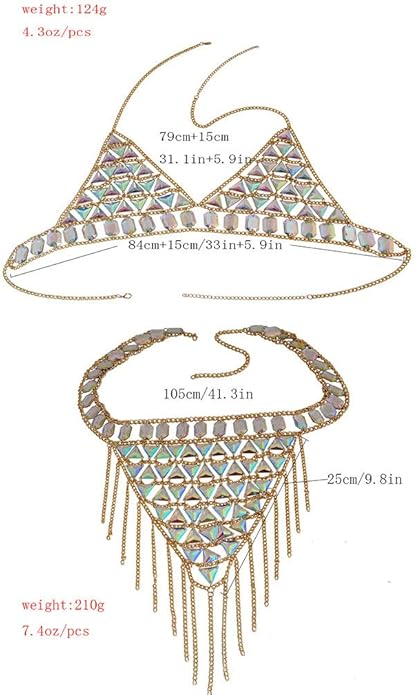 Connie Cloris Women's Sexy Suit Body Chain