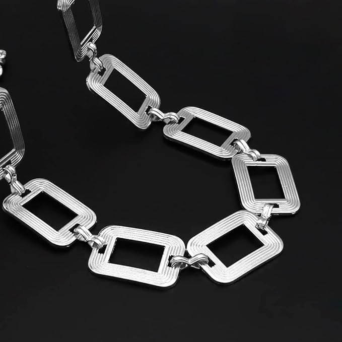 Women's Chain Belt Metal Waist Belt Chunky Belly Link Belt