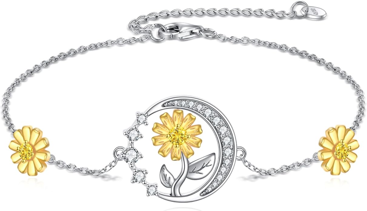 Witches Knot/Double Circle/Dragonfly/Butterfly/Bracelet Sterling Silver Adjustable Charm Bracelet Summer Beach Foot Chain Jewelry for Women Girls Gifts