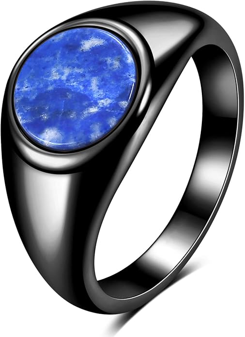 Stainless Steel Round Shape Classical Simple Plain Wedding Engagement Statement Pinky Band Signet Rings for Men Women Size 4-15