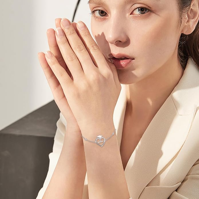 Witches Knot/Double Circle/Dragonfly/Butterfly/Bracelet Sterling Silver Adjustable Charm Bracelet Summer Beach Foot Chain Jewelry for Women Girls Gifts