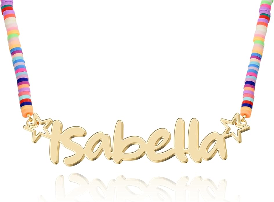 Custom Name Necklace - 925 Sterling Silver & 316 Stainless Steel, 14 Fonts & Multi-Language Options, 4 Colors, 5 Chain Styles, Personalized Gift with Premium Box