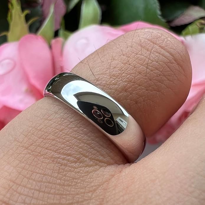 4mm 6mm 8mm 10mm Silver/Gold/White Tungsten Rings for Men Women Couple Fashion Jewelry Anniversary Engagement Wedding Bands Domed Polished I Love You Engraved Comfort Fit