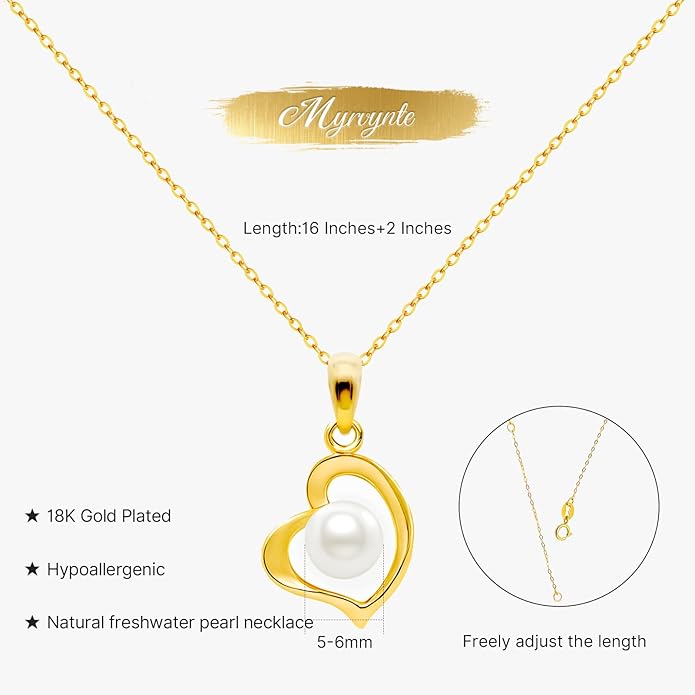 Pearl Necklaces for Women,Charm Choker Necklaces with Natural Freshwater Cultured Pearls,Dainty Pendants Necklaces Daily Wear or Fashion Gift for Women