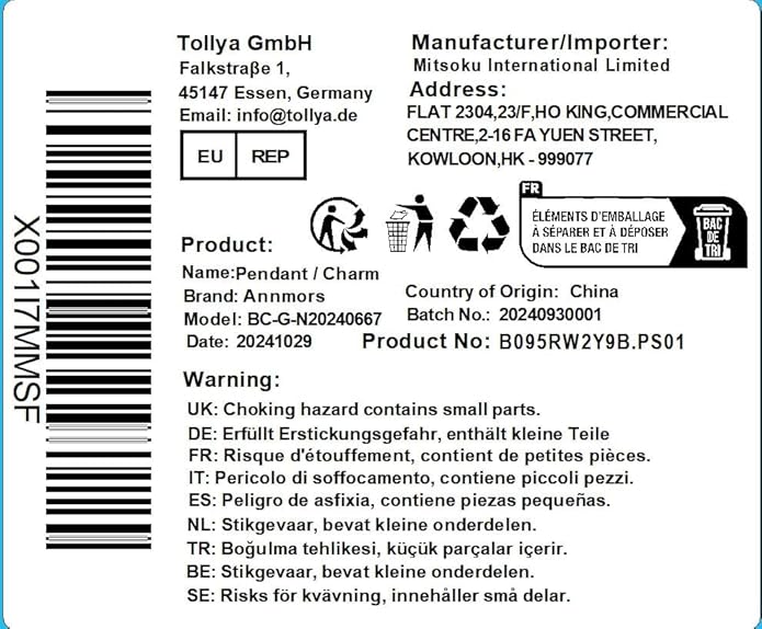 Annmors Charms for Bracelets Family Animal Safety Chains Nature Dangle for Women Bracelets & Necklace Pendant