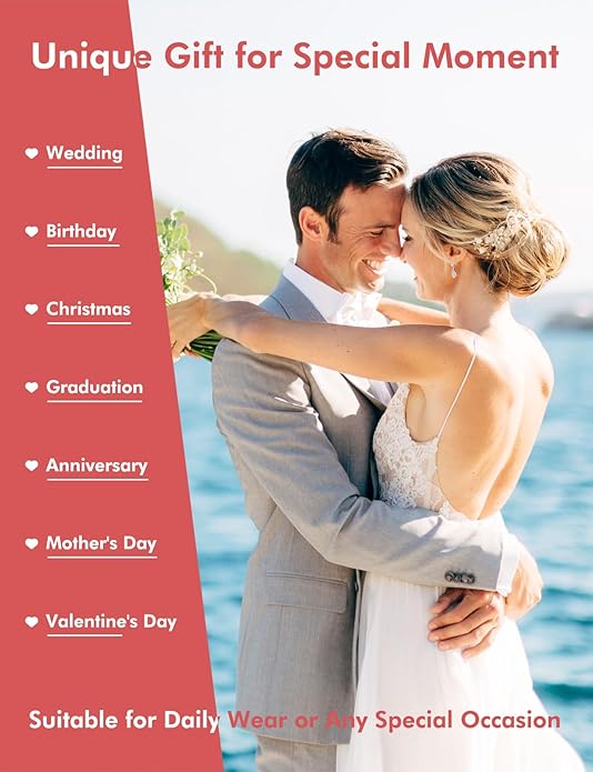 Silver Compass Necklace for Women Birthday Gifts for Wife Anniversary Necklace for Women Rose Flower Birthstone Necklaces for Wife Jewelry for Womens Girlfriend Mom Daughter