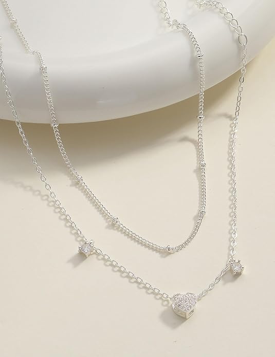 RLMOON Gold Anklets for Women CZ Ankle Bracelet 14K Gold Plated Waterproof Dainty Layered Tennis Heart Dot Chain Silver Clover Anklet Trendy Foot Jewelry