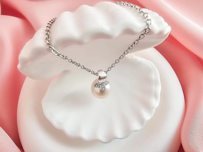 Gifts For Wife Wedding Anniversary - mothers day gifts for wife - AAA+ Real Pearl Necklaces For Women (18k Gold Platting 925 Sterling Silver) mothers necklace ideas Birthday Freshwater Pearl Necklace
